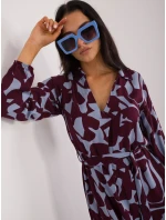 Šaty D73771M30433A bordová Šaty D73771M30433A bordová