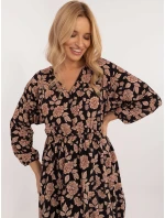 Šaty DHJ SK 19861 7.94 čierno-béžové