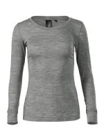 Dámske tričko Merino Rise LS tmavo šedá