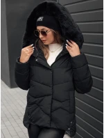 Dámska prešívaná zimná bunda FIXMIX s kapucňou čierna FashionStreet TY4672