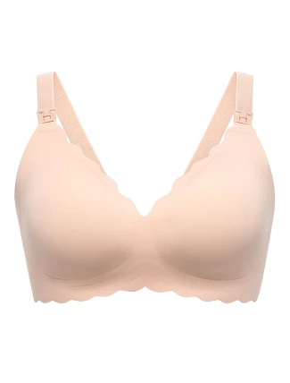 MOMCOZY YN46 bezšvová dojčiaca podprsenka Floral Support, telová farba, veľkosť S MOMCOZY YN46 bezšvová dojčiaca podprsenka Floral Support, telová farba, veľkosť S