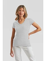 Fruit of the Loom Lady-Fit Iconic 150 V-Neck T Dámske tričko s výstrihom do V 16.1444 červené