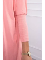 Oversize blúzka s dúhovou potlačou pier v marhuľovej farbe Oversize blúzka s dúhovou potlačou pier v marhuľovej farbe