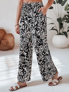 Dámske nohavice uy2634 TROPICAL SUN black and cream - FashionStreet