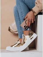 Dámske tenisky na platforme TRENDIS gold FashionStreet ZY0702 Dámske tenisky na platforme TRENDIS gold FashionStreet ZY0702