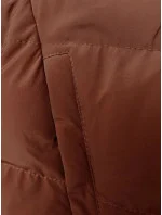 Tehlová zimná bunda s kapucňou (2M-023)