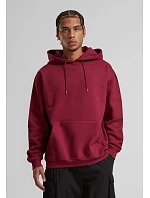 Build your Brand BB 006 Oversize mikina s kapucňou z hrubej bavlny 56.B006 biela