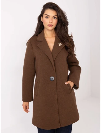 IT PL FL8153.60 hnedý kabát IT PL FL8153.60 hnedý kabát