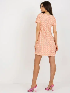 Šaty LK SK 1119.96 broskýň