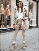 Dámska zimná bunda VIXEN beige FashionStreet TY3873 Dámska zimná bunda VIXEN beige FashionStreet TY3873