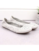 Pohodlná kožená poltopánka Rieker W RKR649 white
