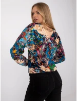 Dámska blúzka DHJ BZ 6550 3.14P tmavomodrá -