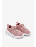 Dziecięce Lekkie Buty Sportowe Na Platformie Różowe Mirivia