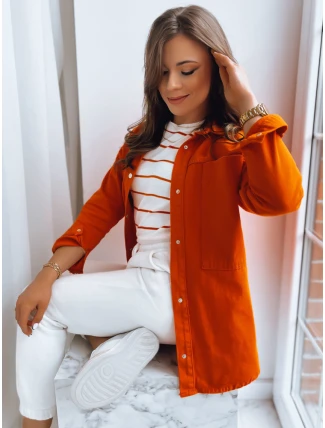 Dámska oranžová košeľová bunda CALIFORNICATION FashionStreet TY3523 Dámska oranžová košeľová bunda CALIFORNICATION FashionStreet TY3523