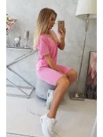 Komplet top+legginsy jasno różowy