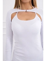 Pruhované vypasované šaty biele Pruhované vypasované šaty biele