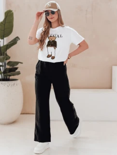 Dámske bavlnené tričko s medvedíkom MISSTARTA biele FashionStreet RY2880
