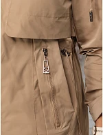 Dámska prechodná bunda typu parka, béžová, FashionStreet TY5808