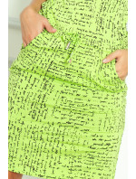 Zelené športové šaty s nápismi model 4975293