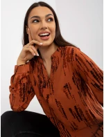 Blúzka D73771M11081A svetlo hnedá