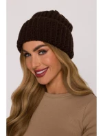 M895 Rebrovaná čiapka - hnedá