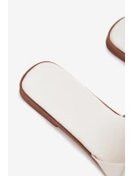 Dámské ploché pantofle s bílými pásky Marissae