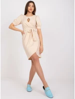 Šaty LK SK 508622.06P svetlo béžová