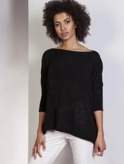 Dámsky sveter Swe114 čierny - Lanti