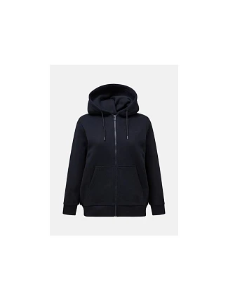 Dámska mikina Peak Performance W Original Small Logo Zip, čierna Dámska mikina Peak Performance W Original Small Logo Zip, čierna