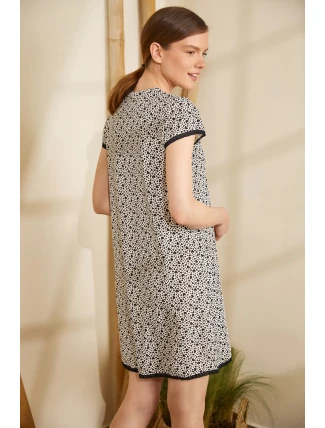 Vamp - Nočná košeľa s potlačou a gombíkmi 14980 - Vamp Vamp - Nočná košeľa s potlačou a gombíkmi 14980 - Vamp