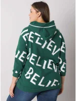 Mikina s kapucňou RV BL 7034.77P tmavozelená