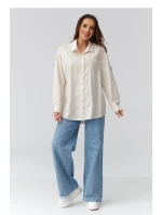 Košeľa s dlhým rukávom model 224101 Makadamia