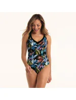 Jednodielne plavky Gabriella 7467 black-flowers - Anita Classix