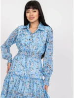 Dámske šaty DHJ SK C2212 svetlo modré