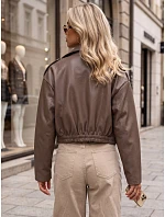 Dámska kožená bunda v štýle Ramones značky Fango FashionStreet TY5953