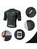 Cyklistický dres Rockbros 15220032001 ROAD TO SKY pre mužov, s krátkym rukávom, veľkosť L – čierny, pánsky Cyklistický dres Rockbros 15220032001 ROAD TO SKY pre mužov, s krátkym rukávom, veľkosť L – čierny, pánsky