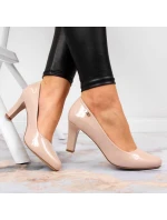 Sergio Leone W SK39J nude lakované lodičky na ihlovom podpätku