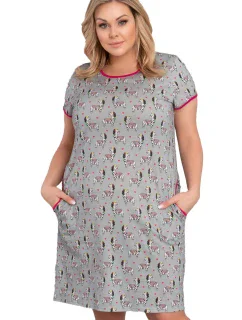 Talianska móda Zebra cr. r. farba:sivá/print