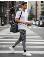 Pánske svetlosivé nohavice moro FashionStreet UX3625