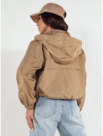 Dámska prechodná bunda s kapucňou GRAUS béžová FashionStreet TY4221 Dámska prechodná bunda s kapucňou GRAUS béžová FashionStreet TY4221