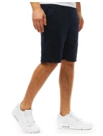 Pánske krátke teplákové šortky tmavomodré FashionStreet SX2388