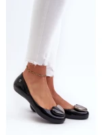 Damskie Baleriny Z Serduszkiem ZAXY LL285027 Czarne