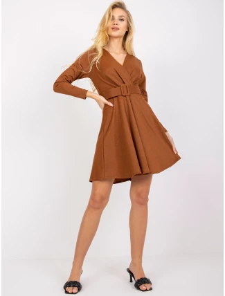 Šaty DHJ SK 8818.37P svetlo hnedá