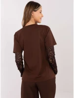 Blúzka MI BZ 4227.61 hnedá Blúzka MI BZ 4227.61 hnedá