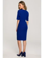 S313 Zavinovacie šaty - kráľovská modrá