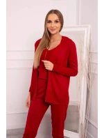 Súprava svetrov 3-dielna červená