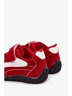 Detská športová obuv na suchý zips Red Perrin Detská športová obuv na suchý zips Red Perrin