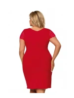 Dámska nočná košeľa Tess červená plus - Donna Dámska nočná košeľa Tess červená plus - Donna