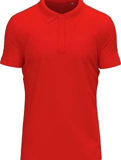 Stedman Stretch Polo – Pánske elastické polo tričko z hrubej bavlny 05.9640, šarlátovo červené