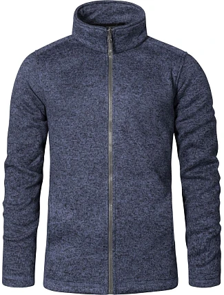 Promodoro 7720 Pánska pletená fleecová bunda 40.7720 heather blue Promodoro 7720 Pánska pletená fleecová bunda 40.7720 heather blue